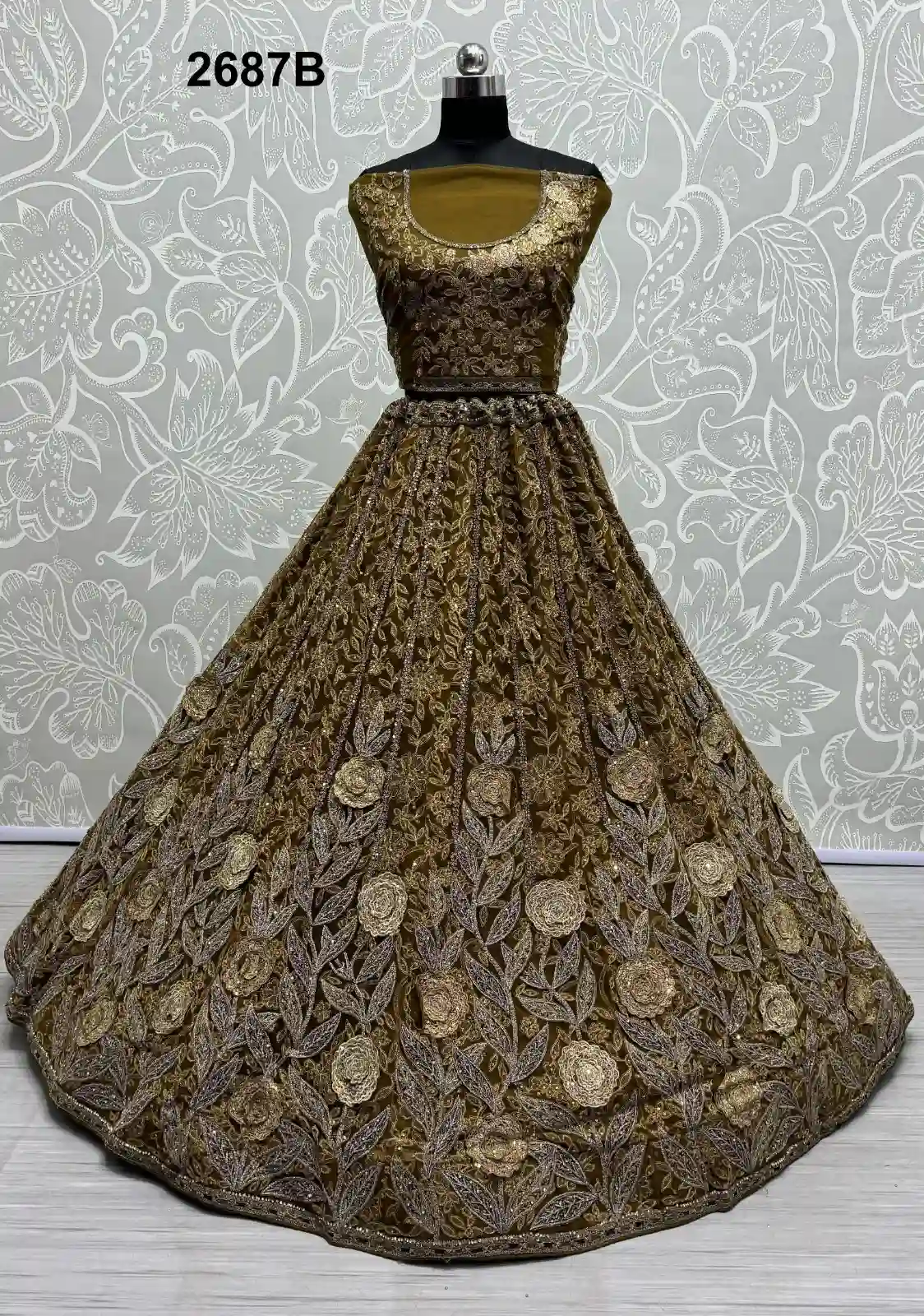 Anjani Art 2687A To 2687D Heavy Net Wholesale Lehenga Catalog — Wholesale Lehenga, MPA wholesale from Surat — Photo 10